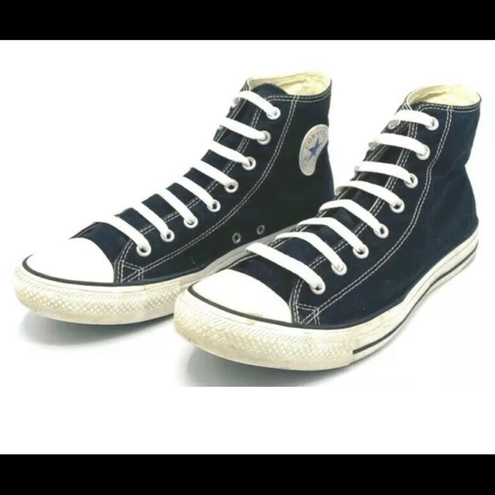 Converse All Star Chuck Taylor Canvas Black High Top Shoes Mens USA 11